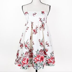 🦋LAST🦋 NWT Storia Strappy Floral Burnout Baby Doll Mini Dress, Size Large